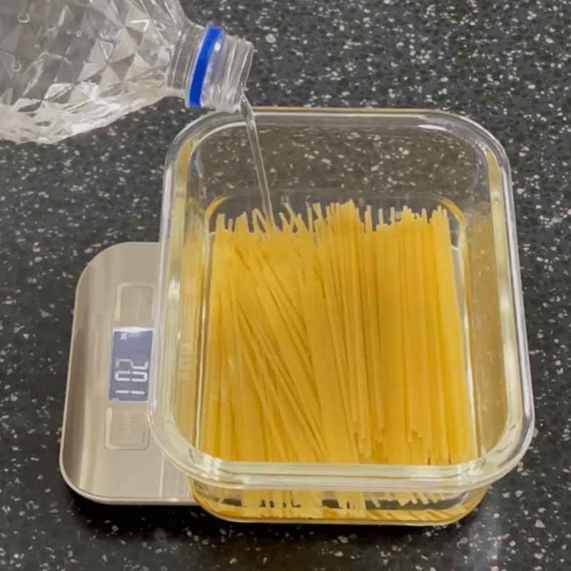 Adding 200 grams of water