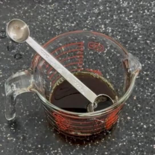 醤油ソースが完成した様子