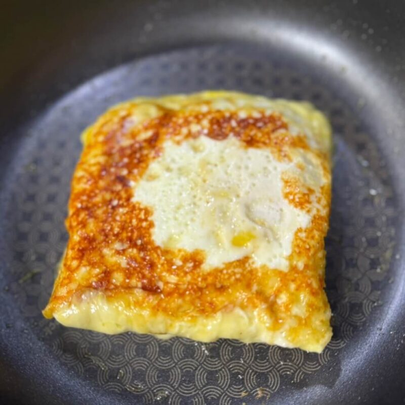 Flipped toast