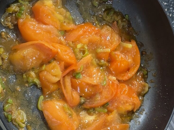 What a fully cooked tomato should look like