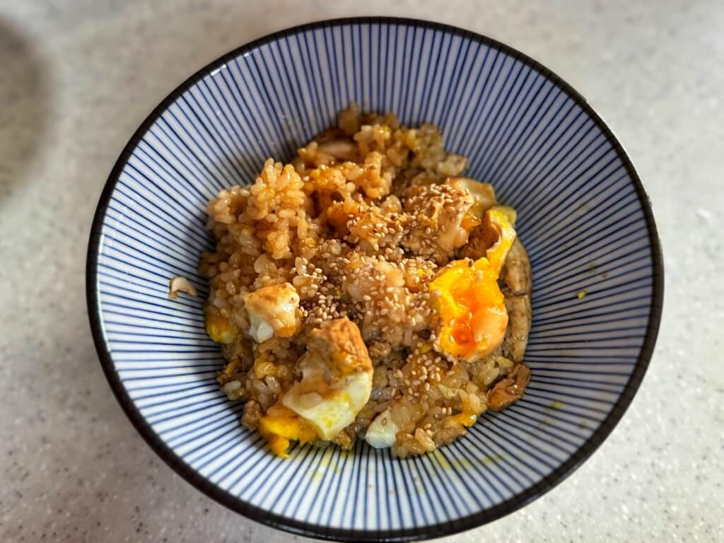 超簡単電子レンジで簡単醤油卵焼きレシピ完成サムネイル