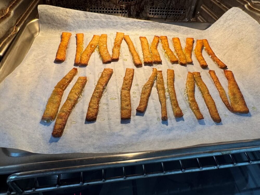 Aspecto de los pasteles de pescado frito terminados
