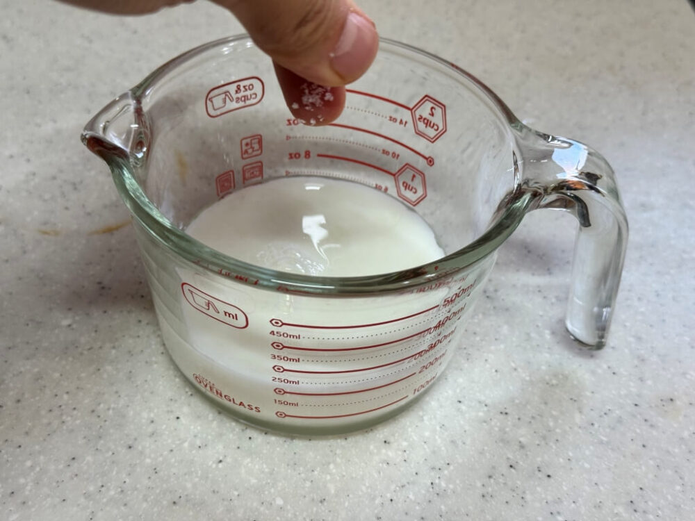 Adding a pinch of salt