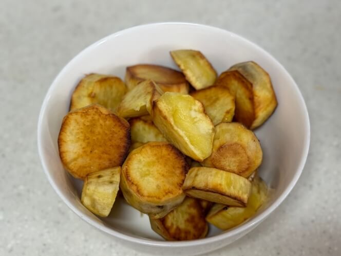 A view without the fried sweet potatoes