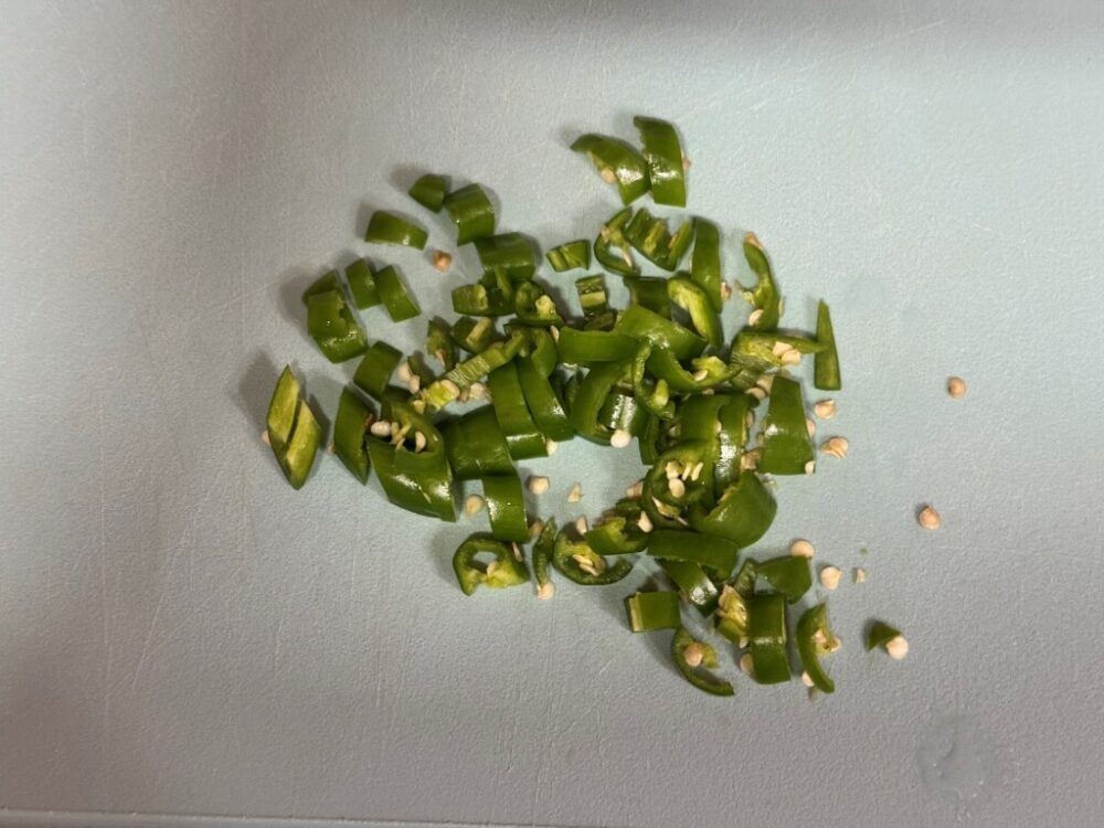 Chopped green chiles