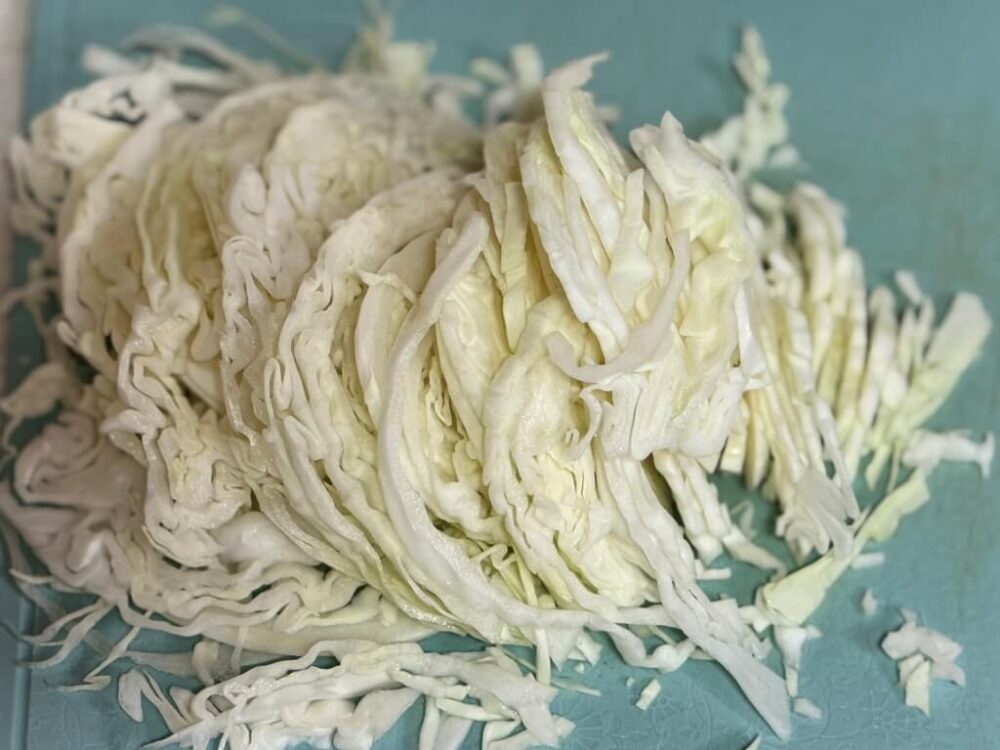 Shredded cabbage