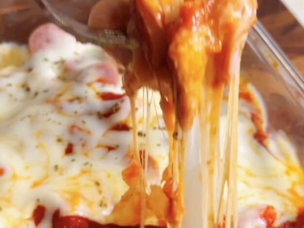 Recetas de pizza con cuchara Pizza fácil con masa para microondas
