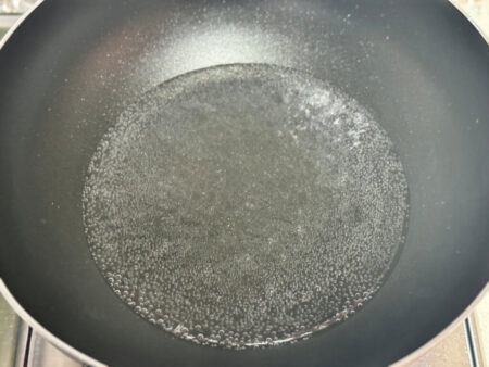 Water boiling in a pan