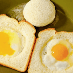 Easy Eggs in Toast and PB&J Sandwich Recipe