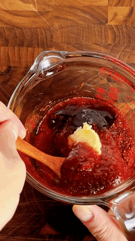 All marinade ingredients in a bowl