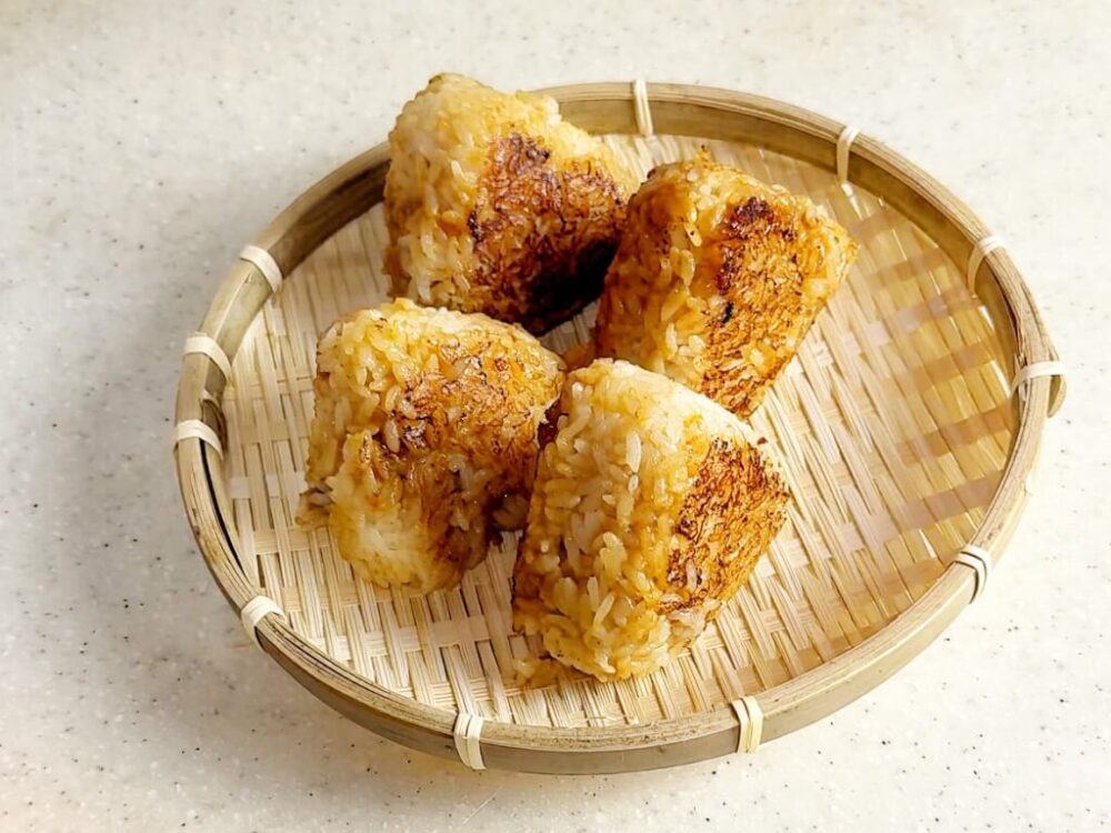 Finished Miso Rice Balls with Demon's Blade Tanji Recipe