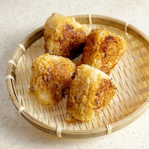 Finished Miso Rice Balls with Demon's Blade Tanji Recipe